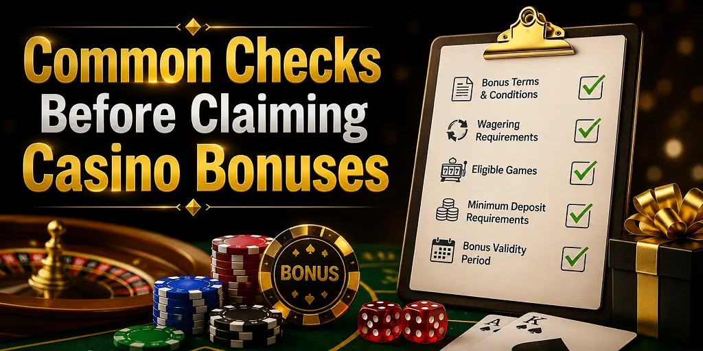 Common Checks Before Claiming Casino Bonuses 